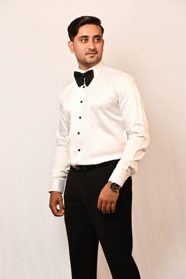 Noir Majestic Embroidered Tuxedo Set - Image 3