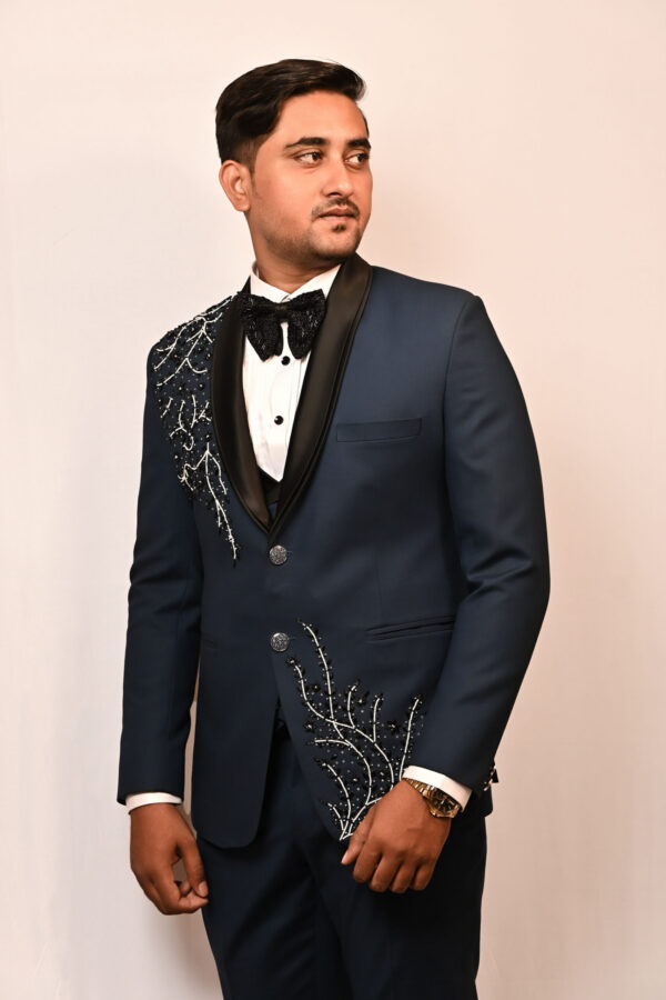 Midnight Starlight Embellished Tuxedo - Image 2