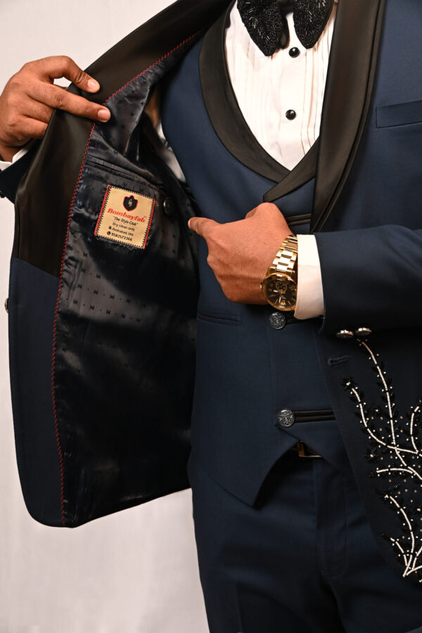 Midnight Starlight Embellished Tuxedo - Image 3