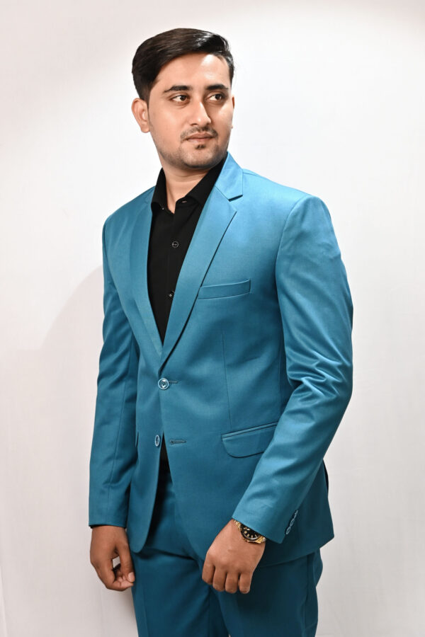 Teal Blue Two Piece Suit