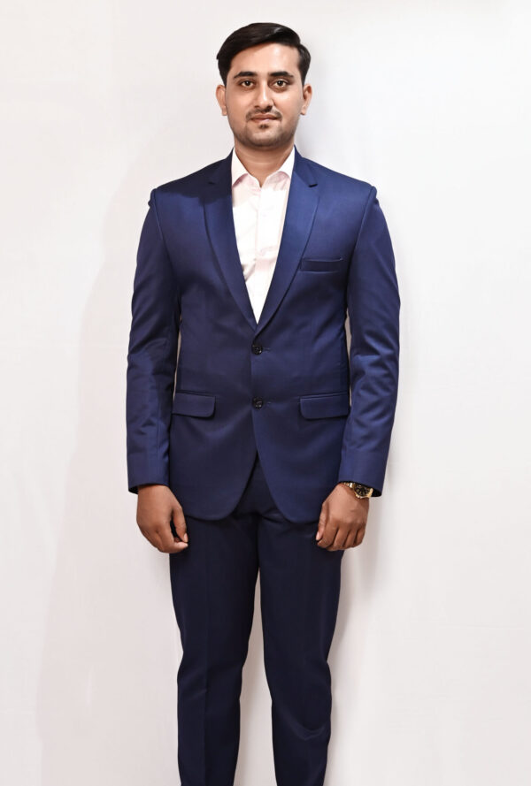Premium Navy Blue 2 Piece Suit - Image 2