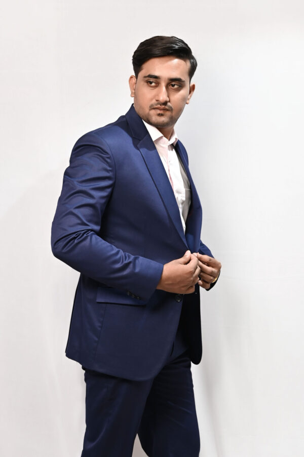 Premium Navy Blue 2 Piece Suit