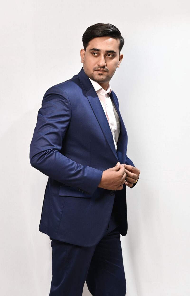 Premium Navy Blue 2 Piece Suit