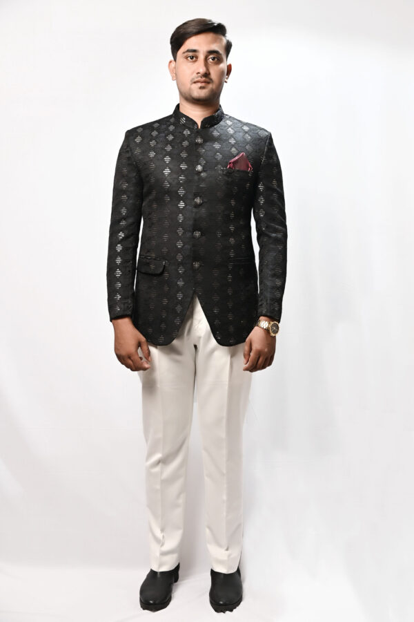 Majestic Ebony Jodhpuri Blazer