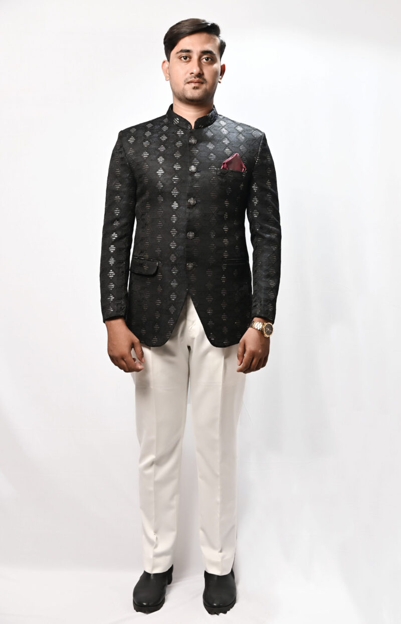 Majestic Ebony Jodhpuri Blazer