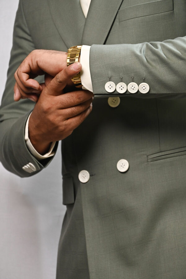 Sage Crest Double-Breasted Blazer - Image 4