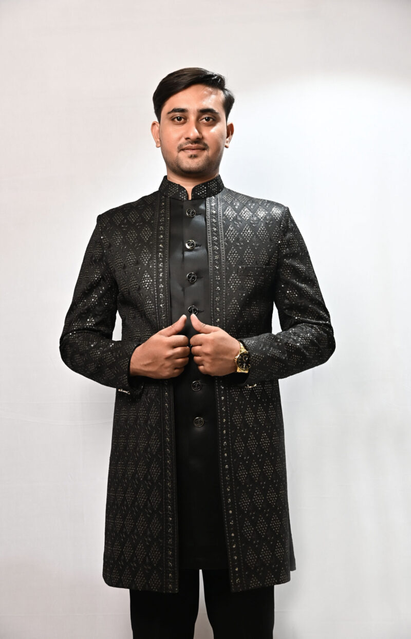 Obsidian Royale Indo Western Suit