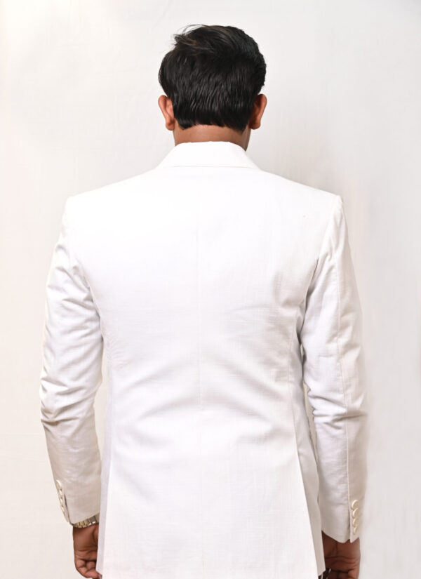 Men’s Premium Off White Blazer - Image 3