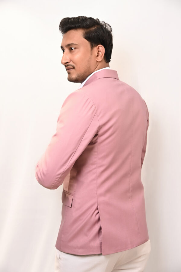 Men’s Premium Light Pink Blazer - Image 4