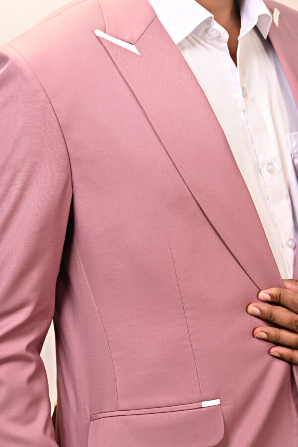 Men’s Premium Light Pink Blazer - Image 3