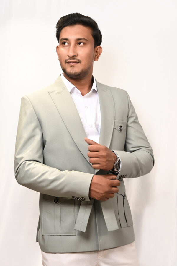 Men’s Light Sage Utility Blazer