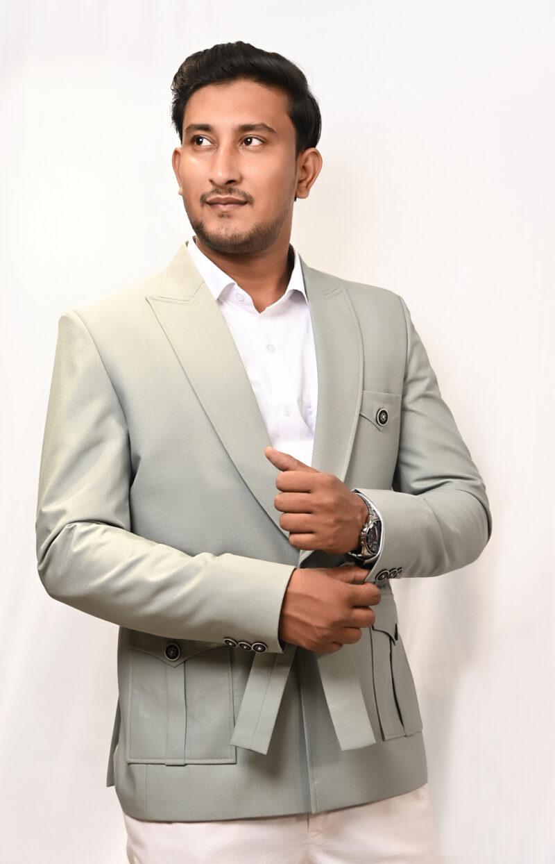 Men’s Light Sage Utility Blazer