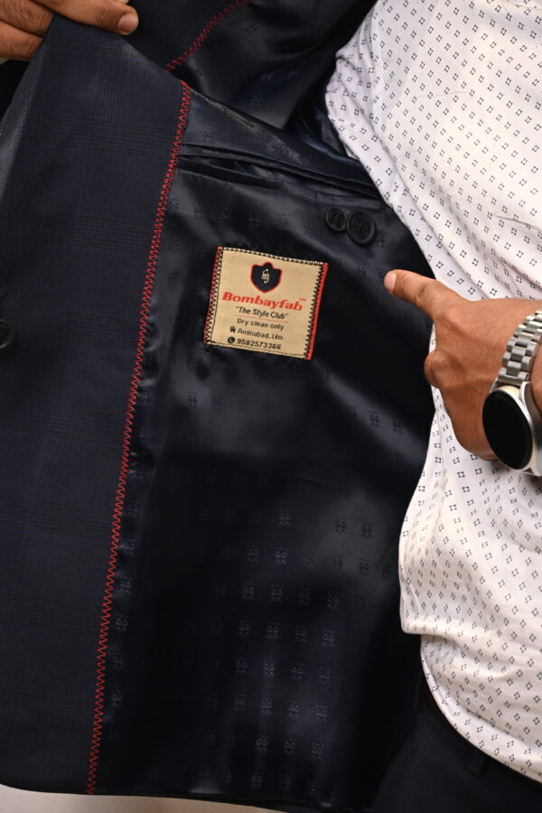 Men’s Premium Dark Blue Blazer - Image 3