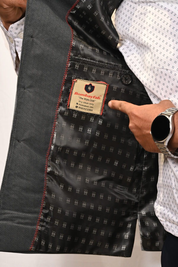 Grey Nehru Jacket for Men - Image 4