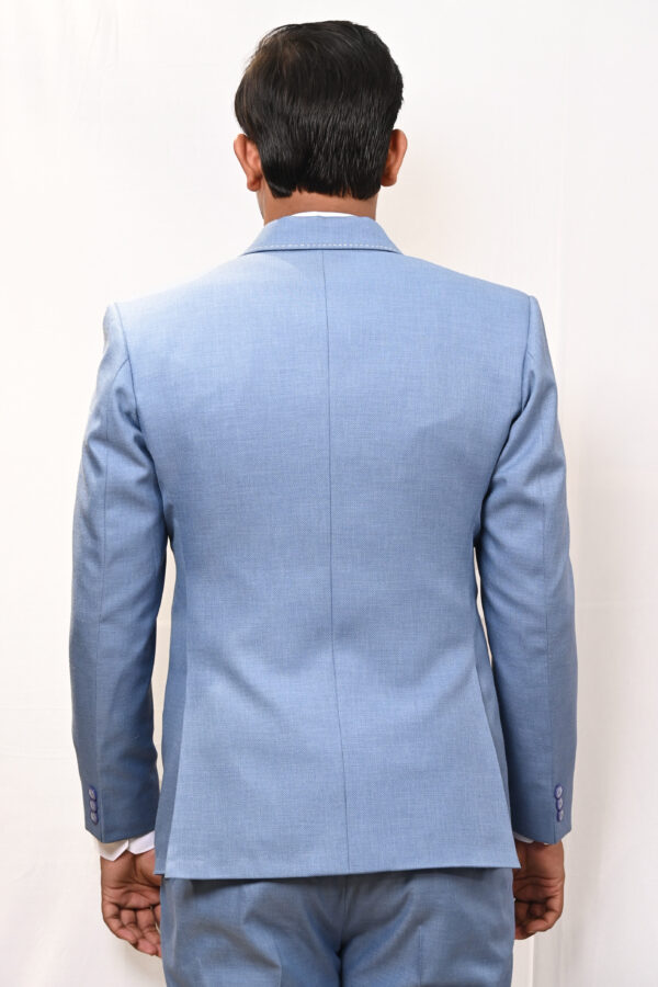 Men’s Sky Blue 2 Piece Formal Suit - Image 4